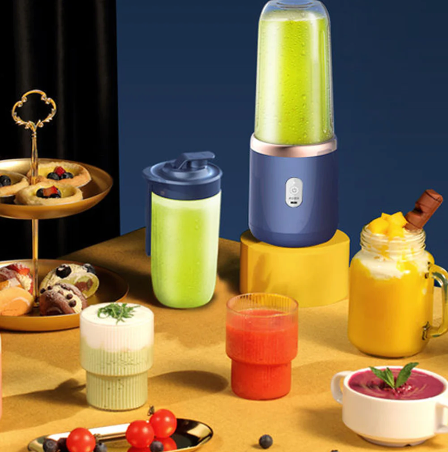 JuiceX Nourish On The Go Juicer Cups Rechargeable And Portable With 2/Cups